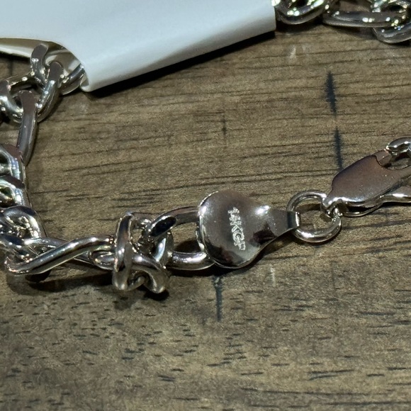 CK7. CALVIN KLEIN 14K Gold-Plated Chain Bracelet 8” Chain NEW - Picture 3 of 4